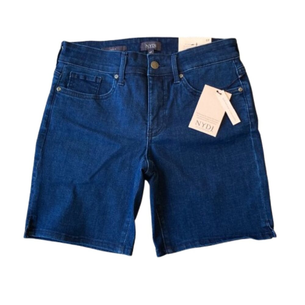 NYDJ Ella Denim Shorts Stretch Slimming Women's 6P PETITE Arise 2874 NWT